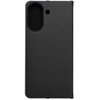 Dėklas Oem LUNA Book Carbon skirtas Xiaomi Redmi 13C / POCO C65 juodos spalvos