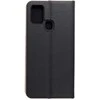 Dėklas Oem LUNA Book Gold skirtas Samsung Galaxy A21s juodos spalvos