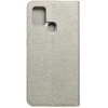 Dėklas Oem LUNA Book Gold skirtas Samsung Galaxy A21s sidabro spalvos