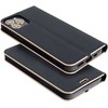 Dėklas Oem LUNA Book Gold skirtas Samsung Galaxy A34 5G juodos spalvos