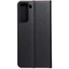 Dėklas Oem LUNA Book Gold skirtas Samsung Galaxy S21 FE juodos spalvos