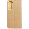 Dėklas Oem LUNA Book Gold skirtas Samsung Galaxy S21 FE aukso spalvos