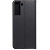 Dėklas Forcell Oem LUNA Book Gold skirtas Samsung Galaxy S21 juodos spalvos