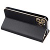 Dėklas Oem LUNA Book Gold skirtas Xiaomi Redmi Note 13 PRO 5G juodos spalvos
