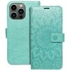 Forcell MEZZO Knygų dėklas, skirtas IPHONE 13 PRO mandala žaliai