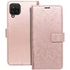 Forcell Oem MEZZO Book dėklas skirtas Samsung Galaxy A12 / M12 mandala rožinio aukso spalvos