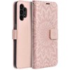 Oem MEZZO Book dėklas skirtas Samsung Galaxy A13 4G mandala rožinio aukso spalvos