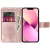 Forcell Oem MEZZO Book dėklas skirtas Samsung Galaxy A22 5G mandala rožinio aukso spalvos