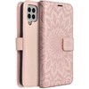 Forcell Oem MEZZO Book dėklas skirtas Samsung Galaxy A22 5G mandala rožinio aukso spalvos
