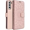 Forcell Oem MEZZO Book dėklas skirtas Samsung Galaxy A32 LTE ( 4G ) mandala rožinio aukso spalvos