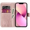 Forcell Oem MEZZO Book dėklas skirtas Samsung Galaxy A32 LTE ( 4G ) medžio rose auksinis