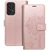 Forcell Oem MEZZO Book dėklas skirtas Samsung Galaxy A33 5G medžio rožinio aukso spalvos
