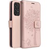 Forcell Oem MEZZO Book dėklas skirtas Samsung Galaxy A33 5G medžio rožinio aukso spalvos