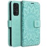 Forcell Oem MEZZO Book dėklas skirtas Samsung Galaxy A53 5G mandala žalios spalvos