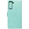 Forcell Oem MEZZO Book dėklas skirtas Samsung Galaxy S21 mandala žalios spalvos