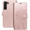 Oem MEZZO Book dėklas skirtas Samsung Galaxy S22 medžio rose auksinis