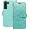 Forcell Oem MEZZO Book dėklas skirtas Samsung Galaxy S22 mandala žalios spalvos