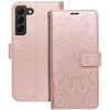 Oem MEZZO Book dėklas skirtas Samsung Galaxy S22 mandala rožinio aukso spalvos