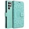 Forcell Oem MEZZO Book dėklas skirtas Samsung Galaxy S22 Ultra mandala žalios spalvos