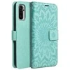 Forcell Oem MEZZO Book dėklas skirtas Xiaomi Redmi Note 10 5G / Poco M3 Pro / Poco M3 Pro 5G mandala žalios spalvos