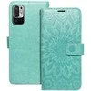 Forcell Oem MEZZO Book dėklas skirtas Xiaomi Redmi Note 10 5G / Poco M3 Pro / Poco M3 Pro 5G mandala žalios spalvos