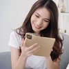 Dėklas Oem SMART CASE Book skirtas Samsung Galaxy A20e aukso spalvos