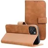 Dėklas Oem Flip case for iPhone 14 Tender Book ruda