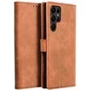 Forcell Oem TENDER Book Dėklas skirtas Samsung Galaxy S22 Ultra rudos spalvos