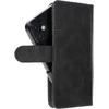 Oem Universal book dėklas COMMON dydis S skirtas Apple iPhone 12 / 13 / Samsung Galaxy S6 / A5 2016 / XCOVER 4 / S22 / HUAWEI P8 2017 juodos spalvos