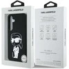 Karl Lagerfeld dėklas skirtas Samsung Galaxy S25 KLHMS25SPNYKGRTK (Magnetic Silicone Graffiti Ikonik) juodos spalvos