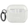 Apple AirPods 3 ausinių dėklas Karl Lagerfeld Glitter Choupette (KLA3UCHGS) sidabrinės spalvos