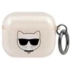 Dėklas Karl Lagerfeld AIRPODS PRO KLA3UCHGD SILICONE COVER GOLD