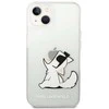 Karl Lagerfeld dėklas, skirtas iPhone 14 Plus 6,7 KLHCP14MCFNRC permatomas kietas dėklas Choupette Fun