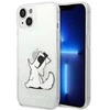 Karl Lagerfeld dėklas, skirtas iPhone 14 Plus 6,7 KLHCP14MCFNRC permatomas kietas dėklas Choupette Fun