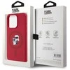 Karl Lagerfeld KLHMP15LSCMKCRHR Apple iPhone 15 Pro 6.1″ red kietas dėklas Silicone Karl&Choupette Heads Ring