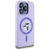 Karl Lagerfeld KLHMP15LSCMKCRHU Apple iPhone 15 Pro 6.1″ violetinės spalvos kietas dėklas Silicone Karl&Choupette Heads
