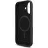 Karl Lagerfeld Liquid Silicone Karl and Choupette MagSafe dėklas skirtas Apple iPhone 17 juodos spalvos