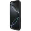 Karl Lagerfeld Liquid Silicone Karl and Choupette MagSafe dėklas skirtas Apple iPhone 17 juodos spalvos