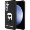 Samsung Galaxy S24 Karl Lagerfeld dėklas 3D Rubber Ikonik (KLHCS24S3DRKINK) juodos spalvos