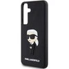 Samsung Galaxy S24 Karl Lagerfeld dėklas 3D Rubber Ikonik (KLHCS24S3DRKINK) juodos spalvos