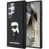 Karl Lagerfeld KLHCS24L3DRKINK S24 Ultra S928 juodos spalvos kietas dėklas 3D Rubber Ikonik