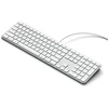 su laidu klaviatūra USB A/USB C QWERTY Dual (Mac/Windows) Satechi Slim LX3 su laidu sidabrinis