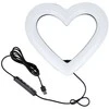 OEM LED Ring Stream RGB lempa 10" su laikikliu mobiliam HEART + trikojui JM26-10 juodas