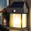 Lampa Solar LED garden lamp facade RC-K-1536 juodas