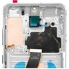 LCD ekranas, skirtas SAMSUNG S20 4G, baltas, minkštas OLED su rėmeliu