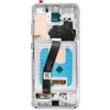 LCD ekranas, skirtas SAMSUNG S20 4G, baltas, minkštas OLED su rėmeliu