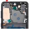 LCD ekranas, skirtas SAMSUNG S21 5G, pilkas, minkštas OLED su rėmeliu