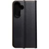 Dėklas Oem LUNA Book Gold skirtas Samsung Galaxy S25 juodos spalvos