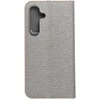 Dėklas Oem LUNA Book Gold skirtas Samsung Galaxy S25 sidabro spalvos