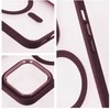 Oem MATTE MAG COVER dėklas suderinamas su MagSafe skirtas Samsung Galaxy S25 PLUS plum red
